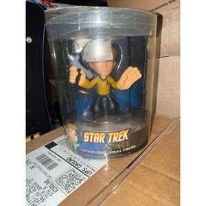 Star Trek Quogs Captain Kirk Vinyl Figure Stylized Action Figure Yellow Uniform